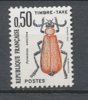 Insectes. Coléoptères. N° 105 50c. Noir Et Rouge-brique N** YX105 - 1960-.... Mint/hinged