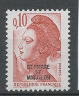 SPM  N°456 T-P France De 1982 à 1985 10c Rouge-brun (2179) ZC456 - Neufs