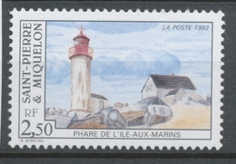 SPM  N°565 Les Phares. 2f.50  Phare De L' Ile-aux-Marins ZC565 - Neufs