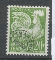 Préoblitérés N°113 Typographie - 20 F. Vert ZP113 - 1953-1960