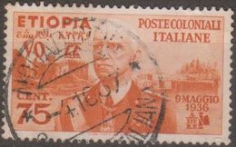 Italia Colonie Etiopia 1936 SaN°6 (o) - Ethiopië