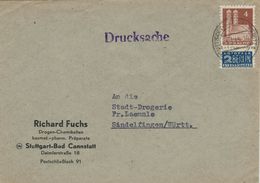 Richard Fuchs Drogen Chemikalien Stuttgart Cannstadt - Notopfer Berlin - 1949 - Frauenkirche München - Drucksache - Pharmacy