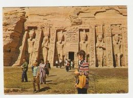 Ansichtkaart-postcard Egypte-egypt The Temple Of Abu-sémbel - Tempel Von Abu Simbel