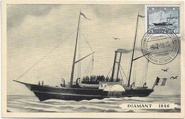 Oostende  *  Eeuwfeest - Centenaire Oostende - Dover 1946  ( Diamant 1846 ) - Schiffspost