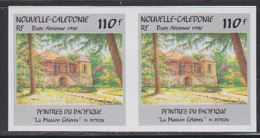 NEW CALEDONIA (1990) La Maison Célières By Petron. Imperforate Pair. Scott No 640, Yvert No PA275. - Sin Dentar, Pruebas De Impresión Y Variedades