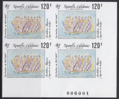 NEW CALEDONIA (1994) Legende Du Pouple By Néporon. Imperforate Corner Block Of 4. Scott No C260, Yvert No PA313. - Sin Dentar, Pruebas De Impresión Y Variedades