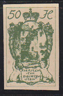 LIECHTENSTEIN (1920) Coat Of Arms. Imperforate Trial Color Proof In Dark Green. Scott No 35. - Proofs & Reprints