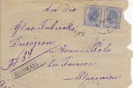 LETTRE RECOMMANDEE  --  1908  --  AZUGA - Briefe U. Dokumente