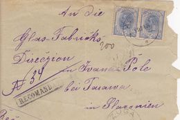 LETTRE RECOMMANDEE  --  1908  --  AZUGA - Brieven En Documenten