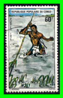 REPUBLIQUE DU CONGO SELLO AÑO 1975 PESCA TRADICIONAL - Gebraucht