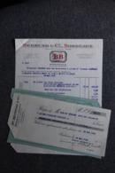 Facture Ancienne - BORDEAUX, BEHREND Et Cie , Négociant En Vins Avec Lettre De Change - 1900 – 1949