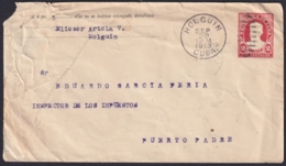 1910-EP-122 CUBA REPUBLICA 1910 POSTAL STATIONERY Ed.89. 2c SERAFIN SANCHEZ 241x106mm. USED HOLGUIN - Autres & Non Classés