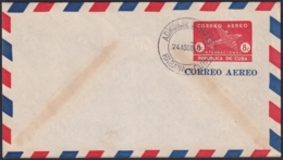 1949-EP-165 CUBA REPUBLICA 1949 POSTAL STATIONERY Ed.98. 2c SUPERCONSTELLATION AVION AIR MAIL. USED - Other & Unclassified