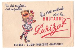 Buvard Une Vraie Moutarde C'est La Moutarde Parizot - Format : 13.5x21 cm - Mosterd