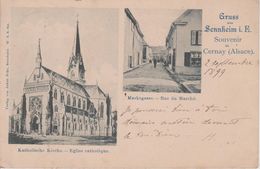 68 - CERNAY - 2 VUES - RUE DU MARCHE - Cernay