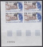 NEW CALEDONIA (1988) Jean Mariotti. Imperforate Corner Block Of 4. Scott No 603, Yvert No PA259. - Verzamelingen & Reeksen