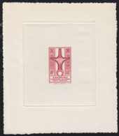 GHADAMES (1949) Cross Of Agadem. Die Proof In Red (unsigned). Scott No 3NC2, Yvert No PA2. - Autres & Non Classés