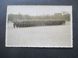 3.Reich Echtfoto Militärparade Soldaten Der Wehrmacht Photohaus Zemann Komotau Sudetenland - Sudeten