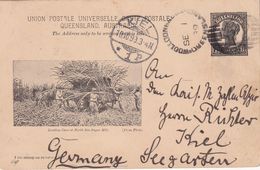 QUEENSLAND 1899   ENTIER POSTAL/GANZSACHE/POSTAL STATIONARY CARTE ILLUSTREE - Cartas & Documentos