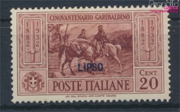 Ägäische Inseln 89VI Mit Falz 1932 Garibaldi Aufdruckausgabe Lipso (9465420 - Aegean (Lipso)