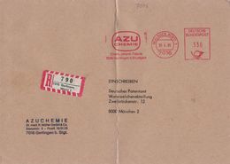 AFS AZU Chemie Chem Pharm. Fabrik - 7016 Gerlingen Württemberg 1985 R-Brief - Kuvert A5 Mit Mittelknick - Pharmacy