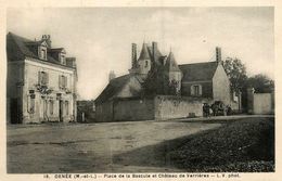 Denée * Place De La Bascule Et Château De Verrières - Le Louroux Beconnais