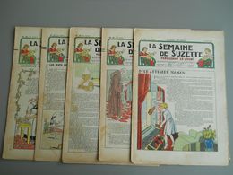 La Semaine De SUZETTE - 1937 - LOT DE 5 N° - N°16 N°17 N°18 N°19 N°20 - La Semaine De Suzette