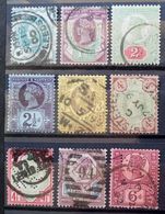 INGLATERRA - LOTE 9 SELLOS IVERT Nº 91 AL 100 - USADOS - LOS DE LA FOTO - Used Stamps
