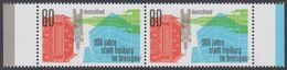 !a! GERMANY 2020 Mi. 3553 MNH Horiz.PAIR W/ Right & Left Margins - Town Ordinances And Privileges For Freiburg/Breisgau - Ungebraucht