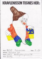 Greenland KRAVLENISSEN Kinder Zeichnung Childrens Drawing ANGMAGSSALIK 1984 Card Karte ODENSE Prince Henrik - Storia Postale