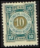 HELSINGFORS STADSPOST 10 PENNI. () - JF362622 - Local Post Stamps