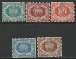 San Marino Sc 6,9,11,14,18 Partial Set Mixed - Neufs