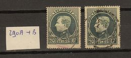 Belgie - Belgique Ocb Nr :   290A En 290B   (zie Scan) - 1929-1941 Grande Montenez
