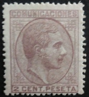 España: Año. 1878 - ( Rey Alfonso II ). Lujo. Nº- *190 - Dent. 14 De Peine. - Neufs