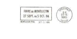 Département De L'Allier - Montluçon - Flamme Secap SPECIMEN - EMA (Print Machine)