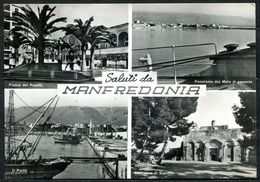 CV3477 MANFREDONIA (Foggia FG) Saluti Da, Con 4 Vedutine, FG, Viaggiata 1967 Per Cittiglio, Ottime Condizioni - Manfredonia