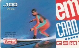 Mauritius, MU-EMT-REF-0002, Surfing, 2 Scans. - Mauritius