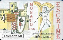 Monaco - MF40 (005) - Escrime - Cn. Bxxxxx005 Gem1A Symmetr. Black, 05.1996, 50Units, 52.000ex, Used - Monace