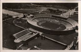 ! Alte Ansichtskarte Berlin, Olympia Stadion, Olymic Games Stadium, Luftbild Klinke & Co. - Olympische Spiele
