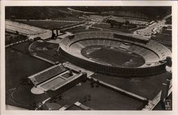 ! Alte Ansichtskarte Berlin, Olympia Stadion, Olymic Games Stadium, Luftbild Klinke & Co. - Juegos Olímpicos