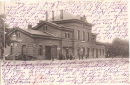 WAREN Müritz Mecklenburg Bahnhof Belebt Reisende Personal 19.1.1903 Gelaufen - Waren (Mueritz)