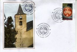 Noël 2019. Retable De La Sainte Croix. Église Sant Serni De Canillo. FDC  Andorra - Lettres & Documents