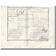 France, Traite, Colonies, Isle De France, 8535 Livres, Dépenses De La Marine - ...-1889 Anciens Francs Circulés Au XIXème