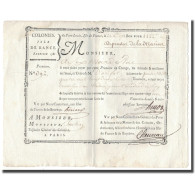France, Traite, Colonies, Isle De France, 4422 Livres, Dépenses De La Marine - ...-1889 Circulated During XIXth