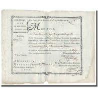France, Traite, Colonies, Isle De Bourbon, 979 Livres Tournois, 1780, SUP - ...-1889 Francos Ancianos Circulantes Durante XIXesimo