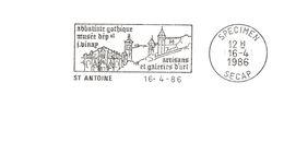 Département Du Cantal - St Antoine - Flamme Secap SPECIMEN - EMA (Empreintes Machines à Affranchir)