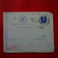 LETTRE ROMA ARCHAEOLOGISCHES INSTITUT POUR PARIS LIBRAIRIE RIVE GAUCHE 1942 CACHET CENSURA - Other & Unclassified