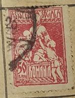 50 BANI-ASISTENTA SOCIALA-ROMANIA-USED STAMP - Autres & Non Classés