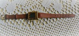 Montre Bijou Quartz  -  Aiguilles électronique - Bracelet  D'origine Cuir Marron - Relojes De Joyas