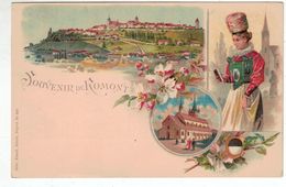 Souvenir De Romont - Costume Frigourgeois - Glâne - Litho - Romont